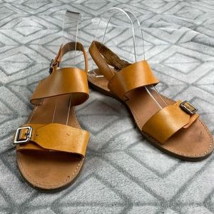 Madewell Tan Leather Sandals